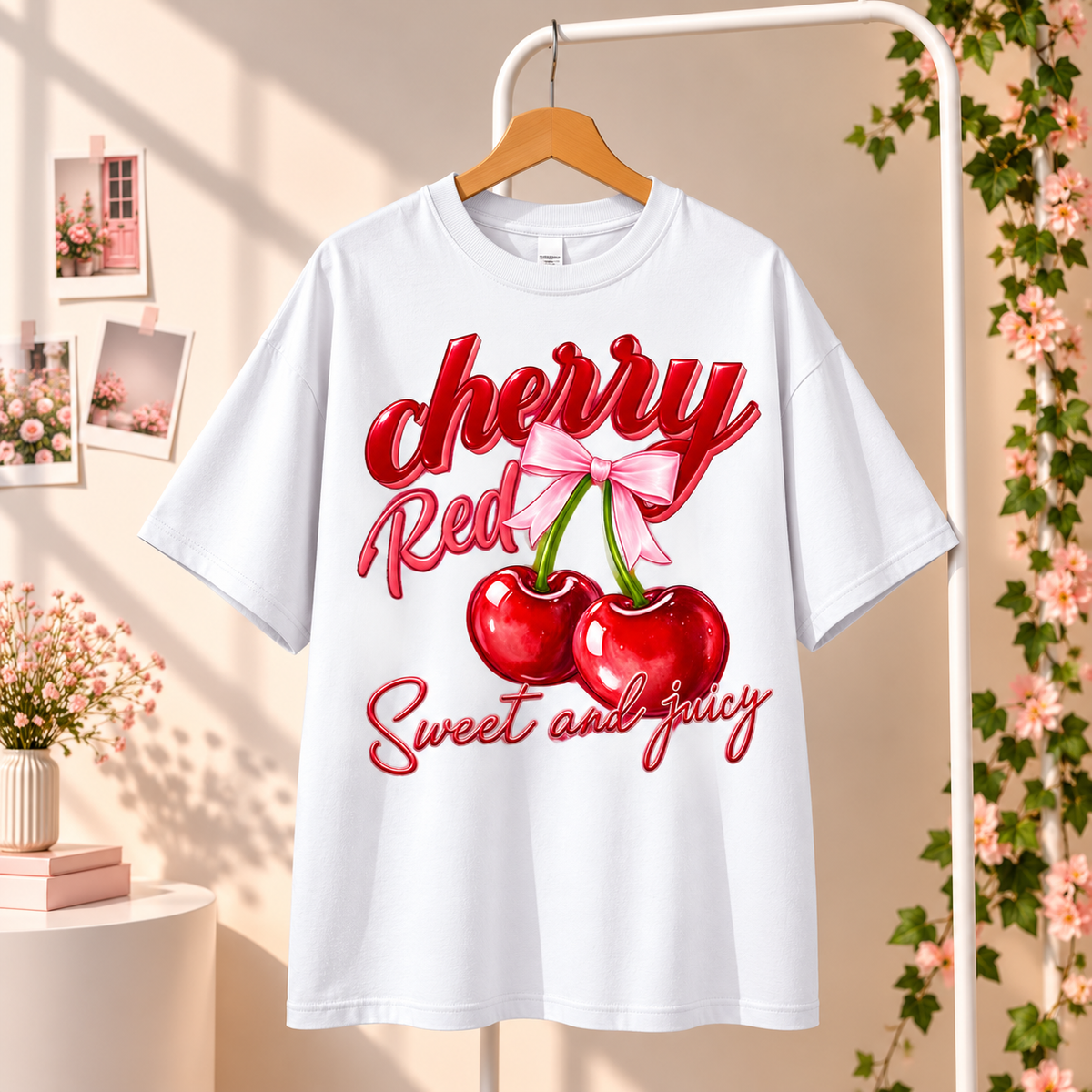 Cherry Sweet T-Shirt White