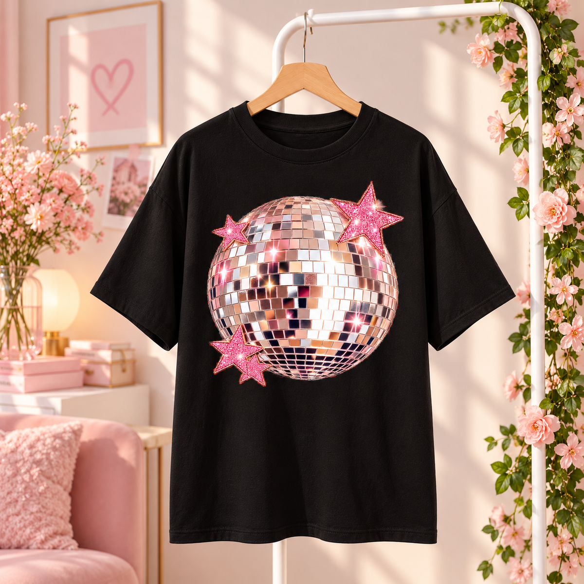 Discoball T-Shirt Black