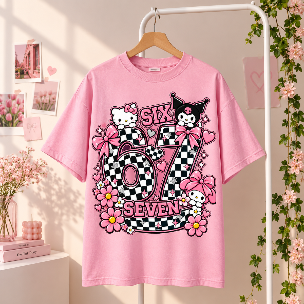 Six Seven T-Shirt Pink