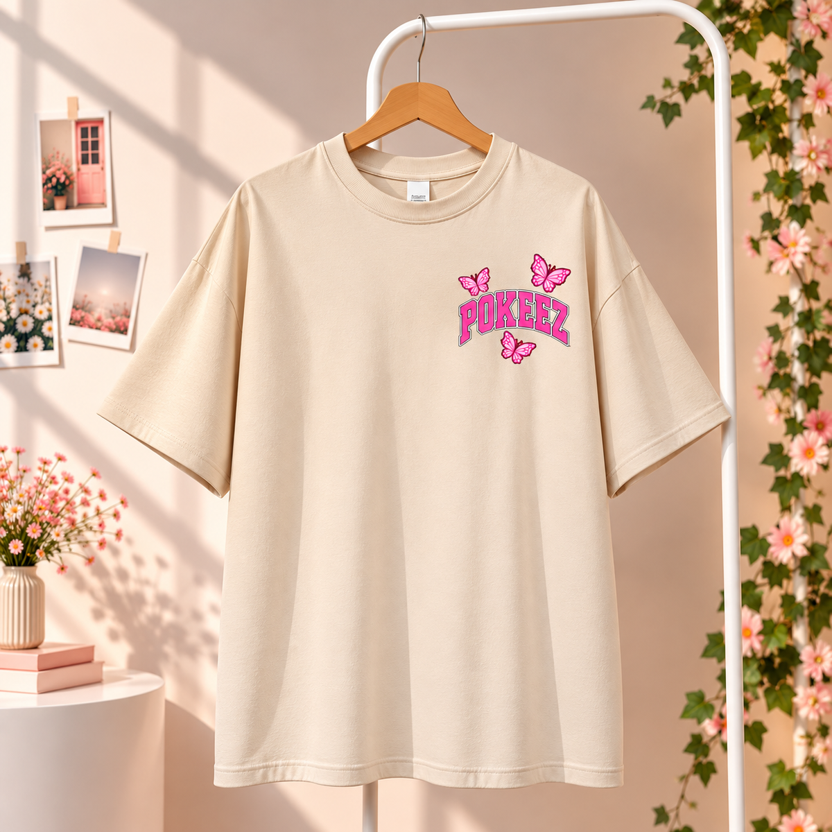 Pokeez T-Shirt Beige